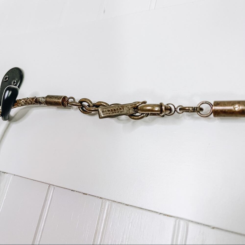 Burberry Snake Embossed Chain Long Necklace - Picture 7 of 7